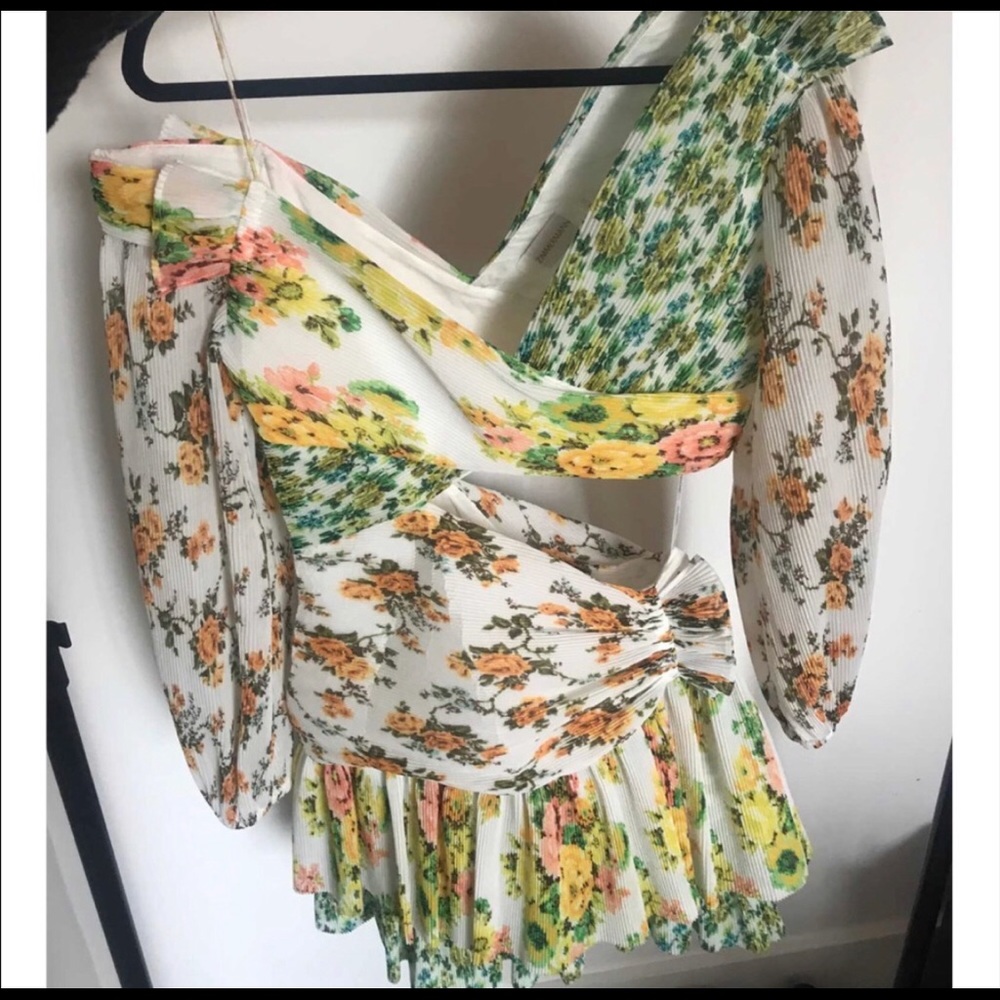 Zimmermann printed asymmetrical dress